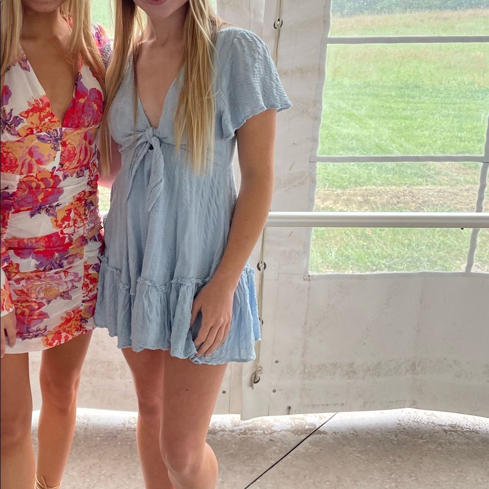 Light blue mini dress from the Pants Store. Size small